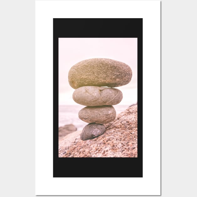 Stacked Rocks Wall Art by jvnimages